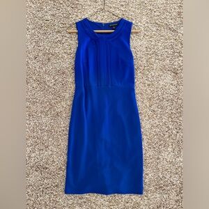 BANANA REPUBLIC ROYAL BLUE SLEEVELESS SHEATH WOMENS DRESS SIZE 0